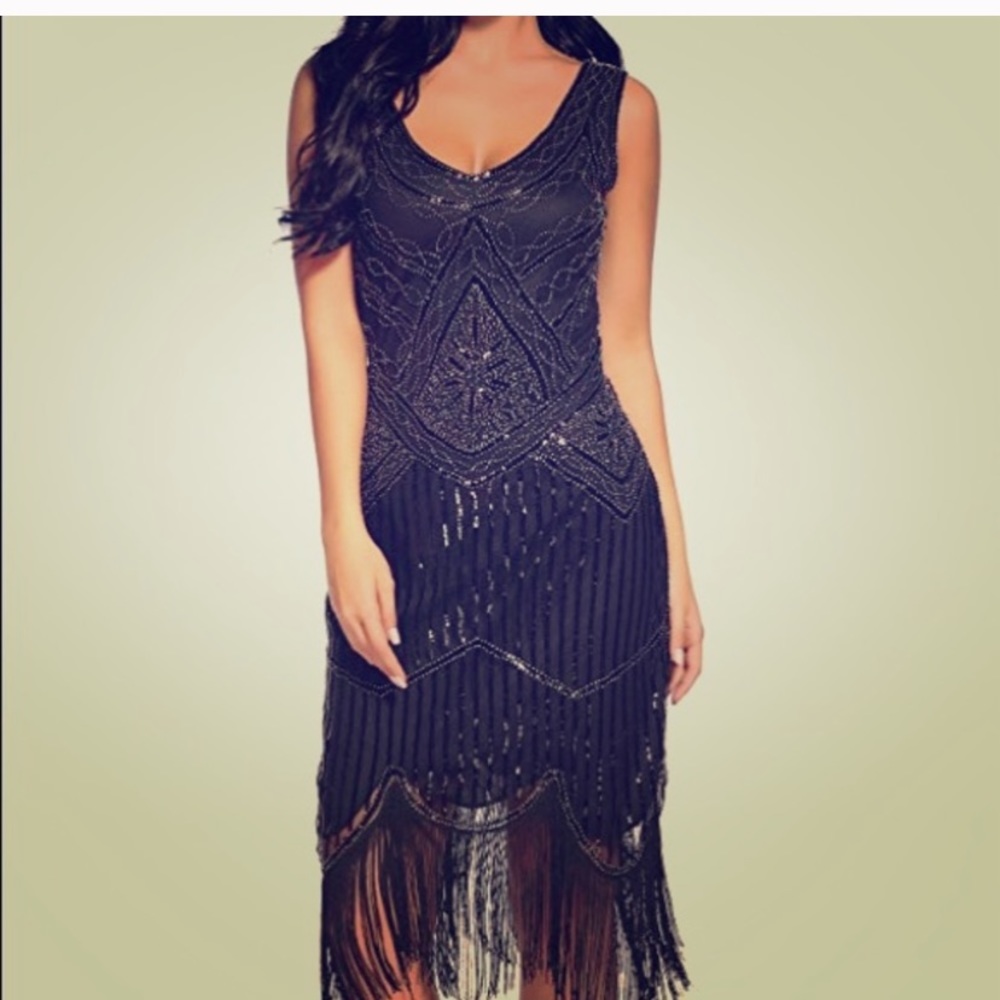 Size medium fringed Flapper dress/costume